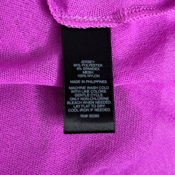 Express Shirt Blouse Womens Small Pink Double Vneck New - Picture 6 of 8